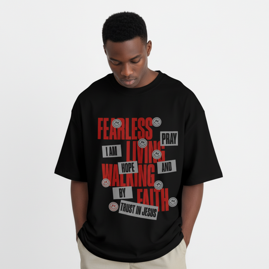 Fearless Living Black T
