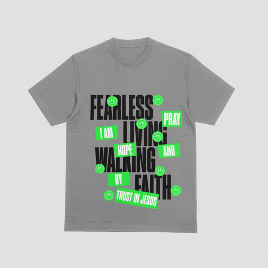 Fearless Living Grey T