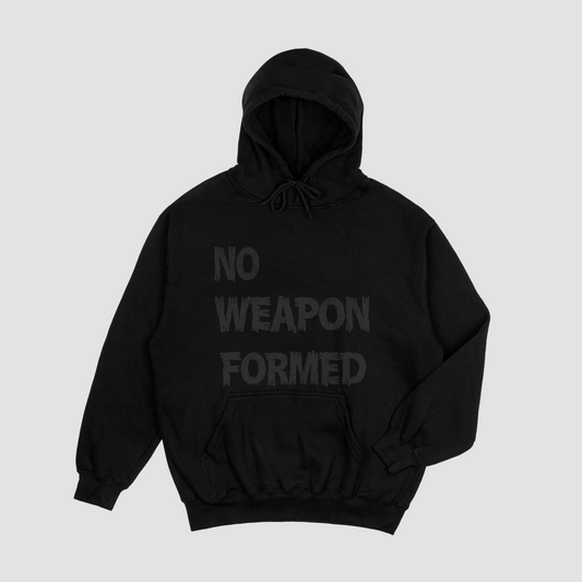 No Weapon Black Hoodie black