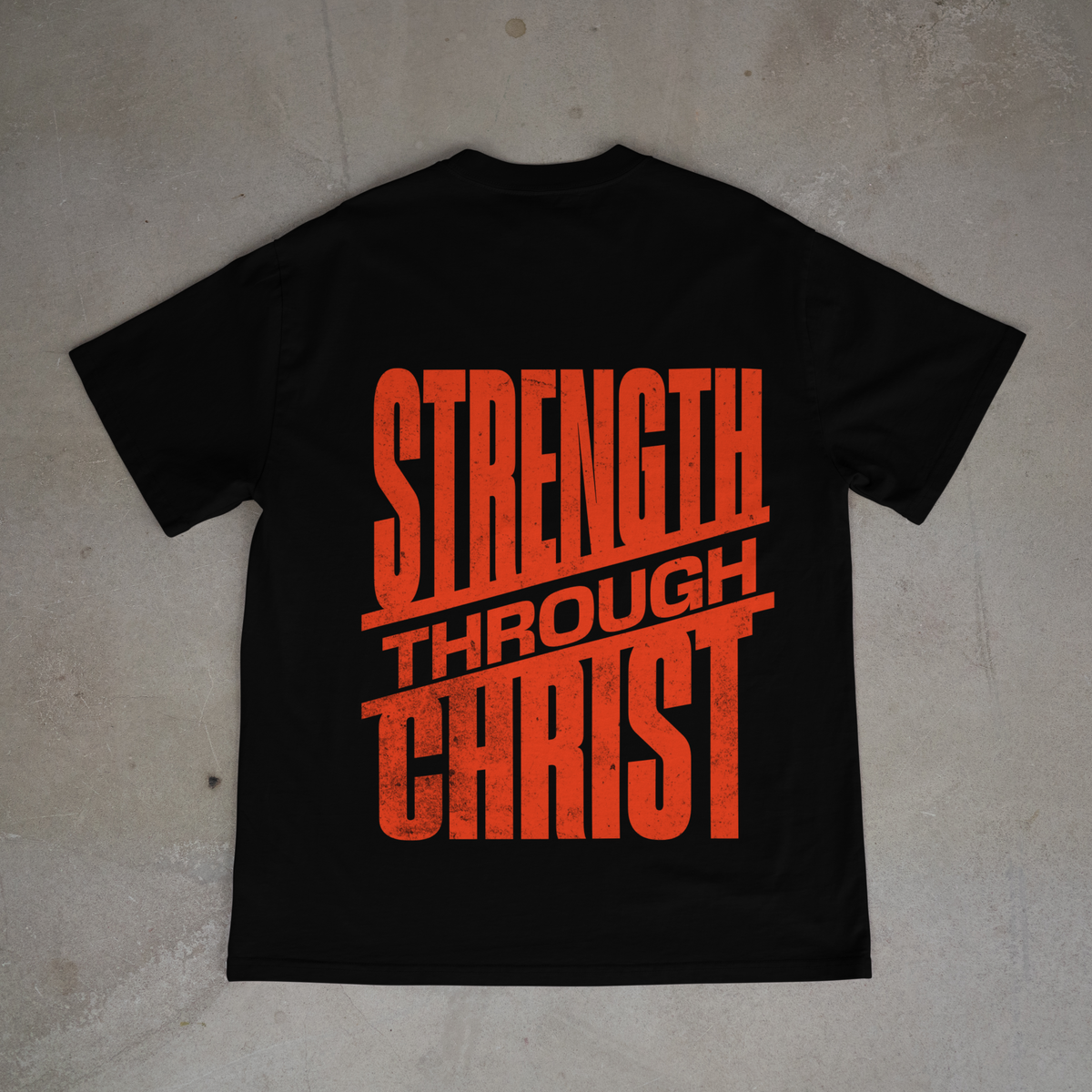 Strength Through Christ Black / Red T-shirt