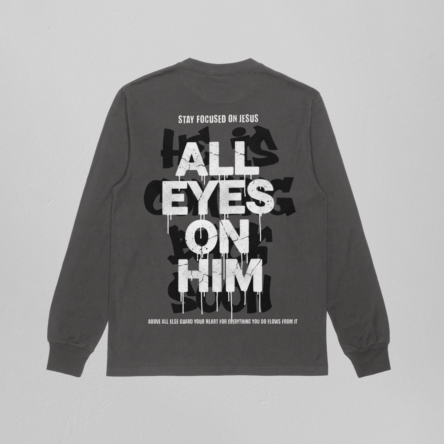 All Eyes On Him Grey Sweatshirt