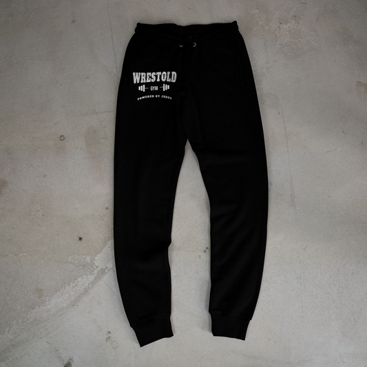 Powered By Jesus Black Joggers