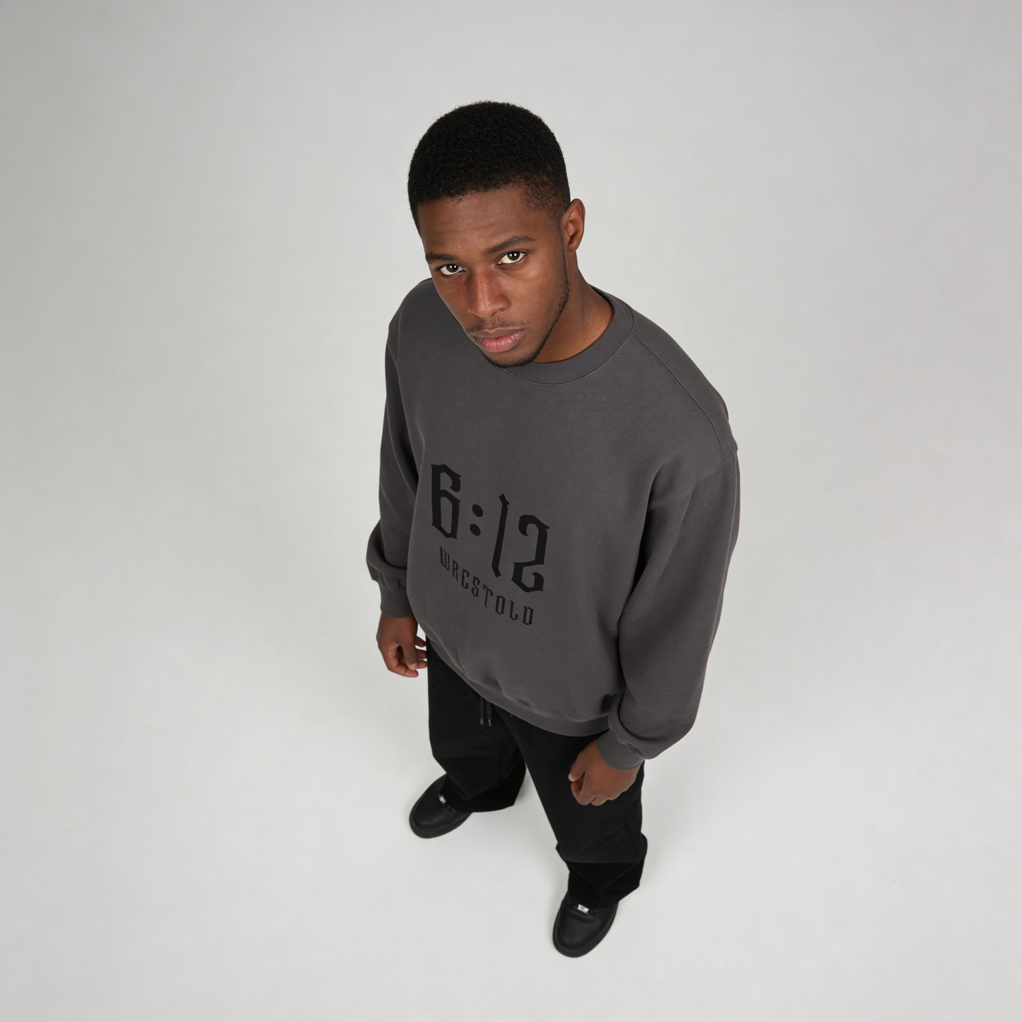 New Ephesians 6:12 Grey Sweatshirt