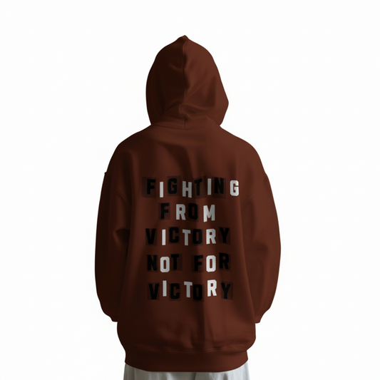 Fighting from Victory Maroon Hoodie