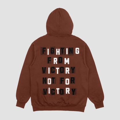 Fighting from Victory Maroon Hoodie