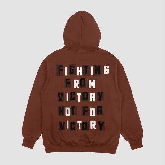 Fighting from Victory Maroon Hoodie