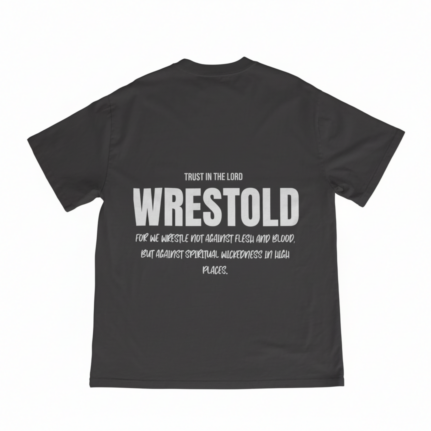 Ephesians 6:12 Grey Tee