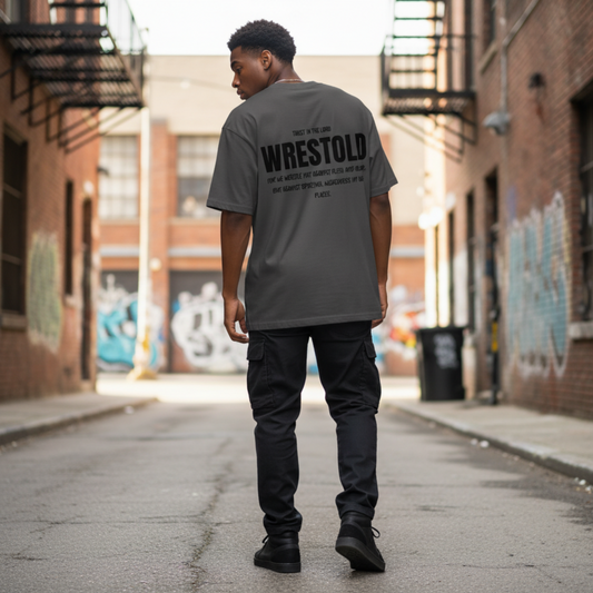 Ephesians 6:12 Grey Tee