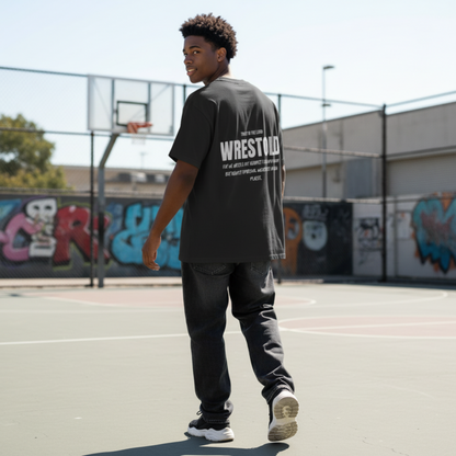 Ephesians 6:12 Grey Tee