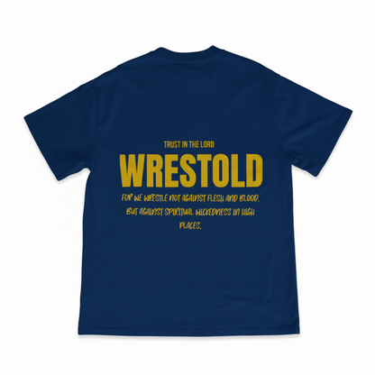 Ephesians 6:12 Blue Tee