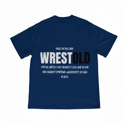 Ephesians 6:12 Blue Tee