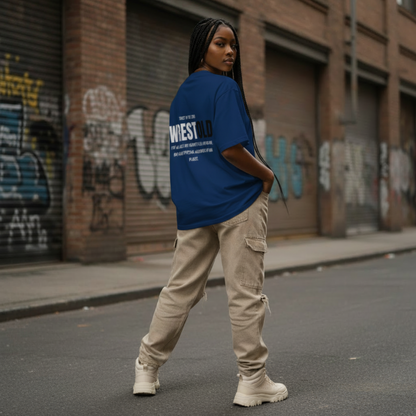 Ephesians 6:12 Blue Tee