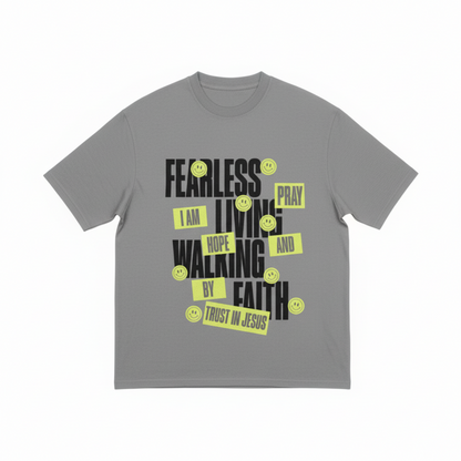 Fearless Living Grey T
