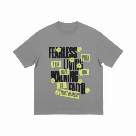 Fearless Living Grey T