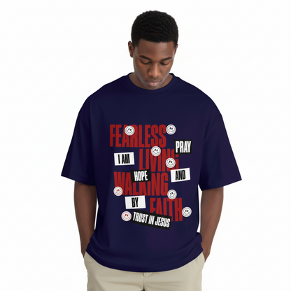 Fearless Living Blue T