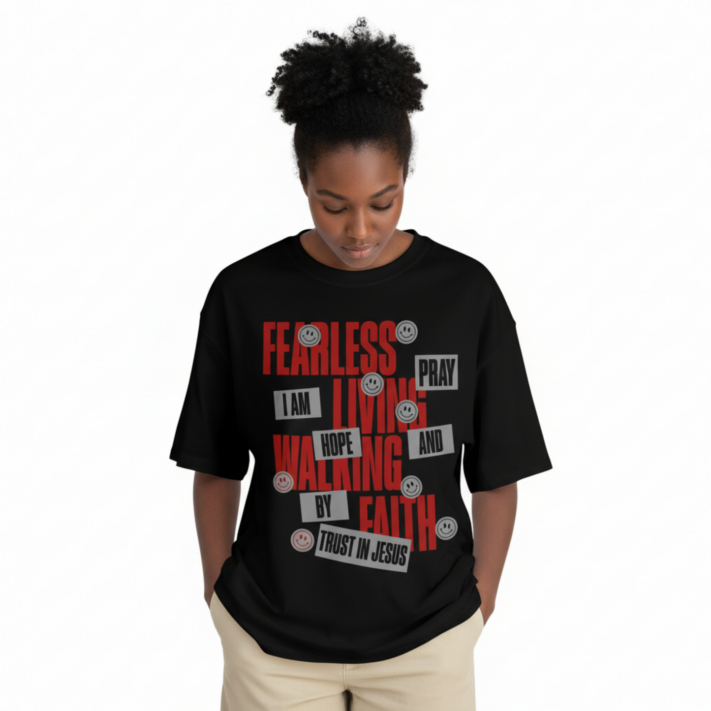 Fearless Living Black T