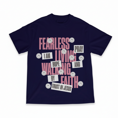 Fearless Living Blue T