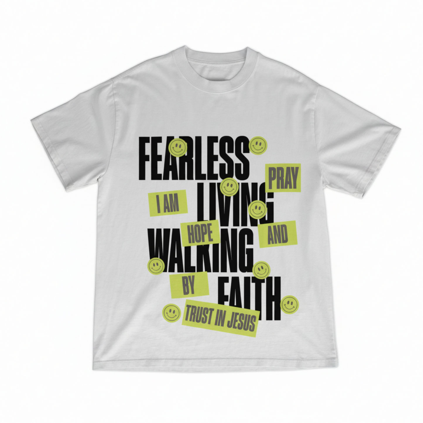 Fearless Living White T
