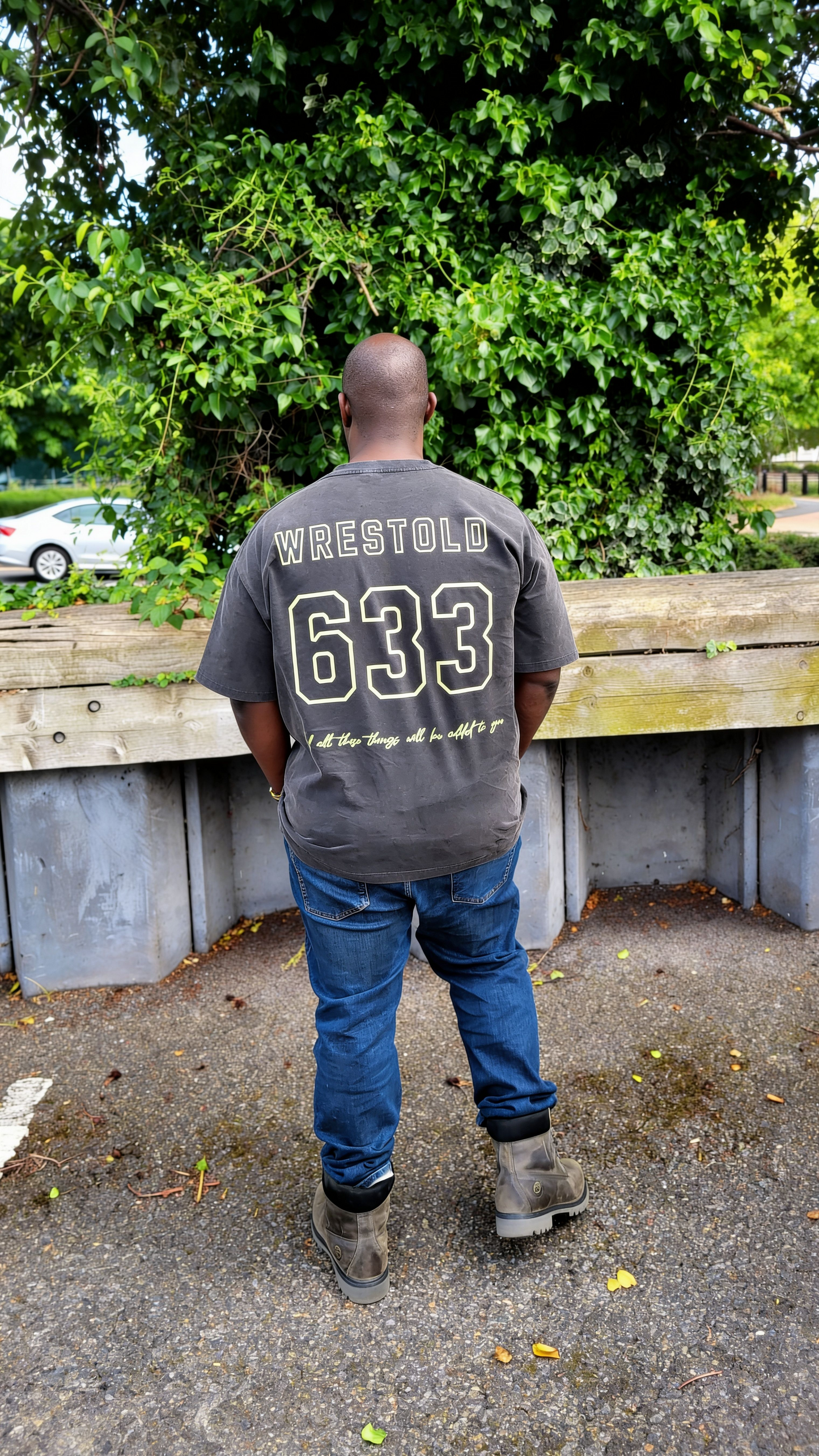 Seek First The Kingdom Acid Washed Black / Yellow