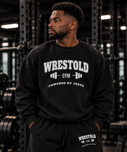 Powered by Jesus Black Sweatshirt