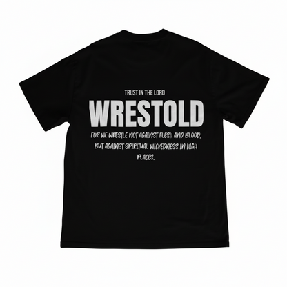 Ephesians 6:12 Black Tee