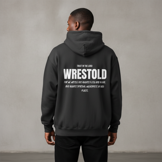 Ephesians 6:12 Grey Hoodie