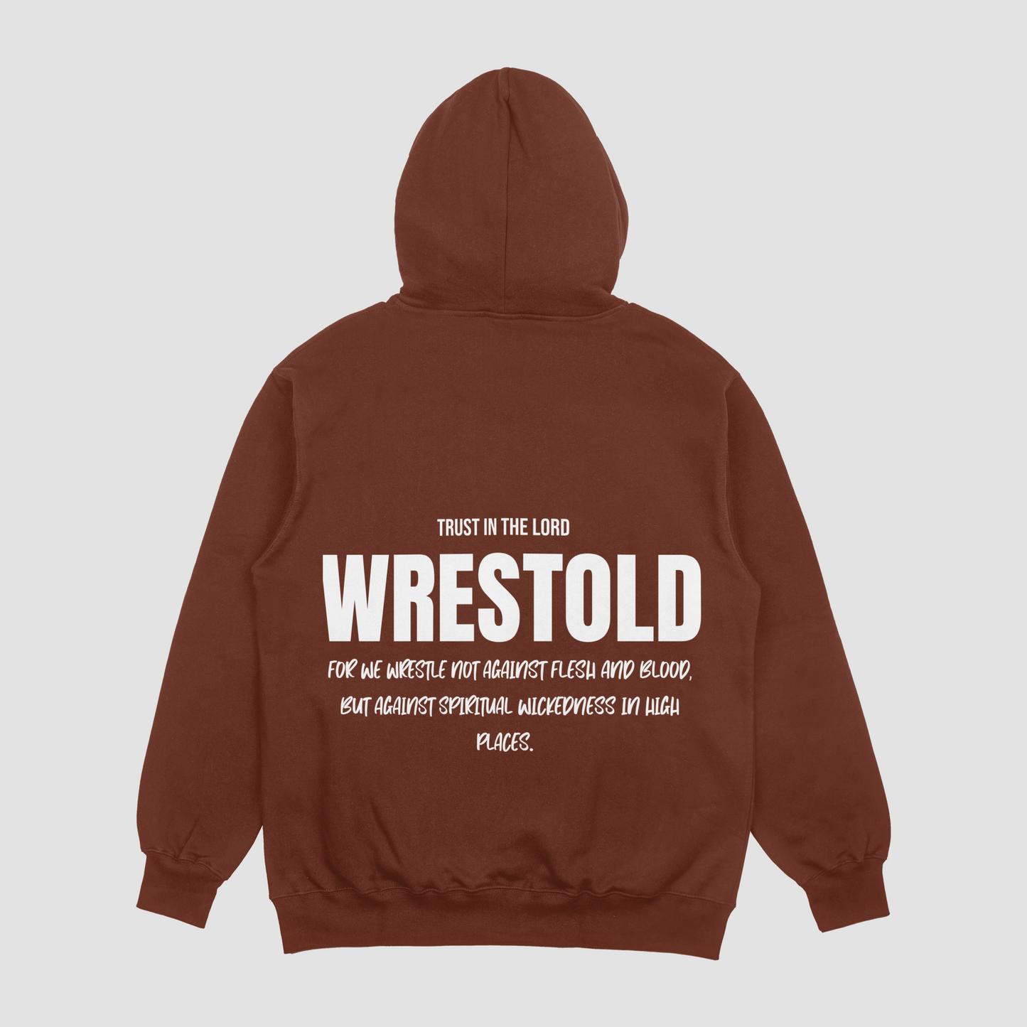 Ephesians 6:12  Maroon Hoodie