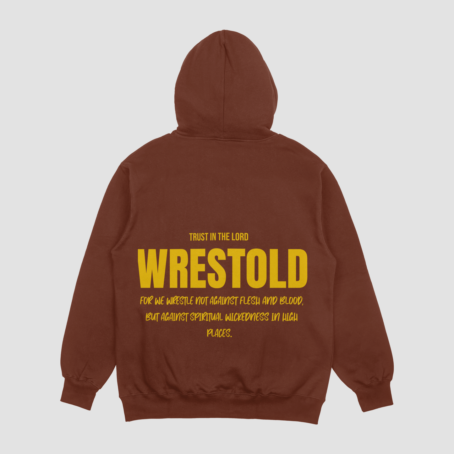 Ephesians 6:12  Maroon Hoodie