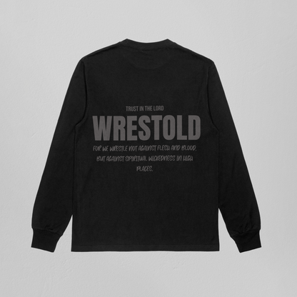 Ephesians 6:12 Black Sweatshirt