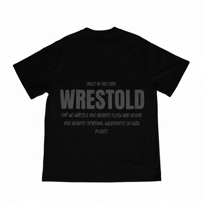 Ephesians 6:12 Black Tee