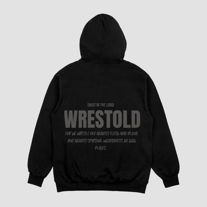 Ephesians 6:12 Black Hoodie