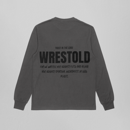 Ephesians 6:12 Grey Sweatshirt