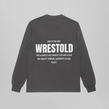 Ephesians 6:12 Grey Sweatshirt