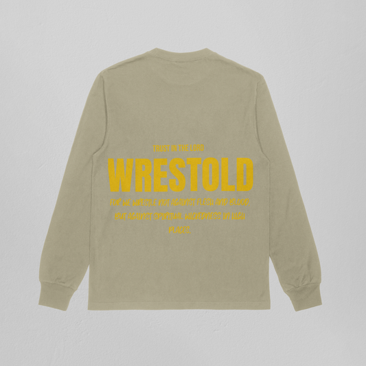 Ephesians 6:12 Sand Sweatshirt