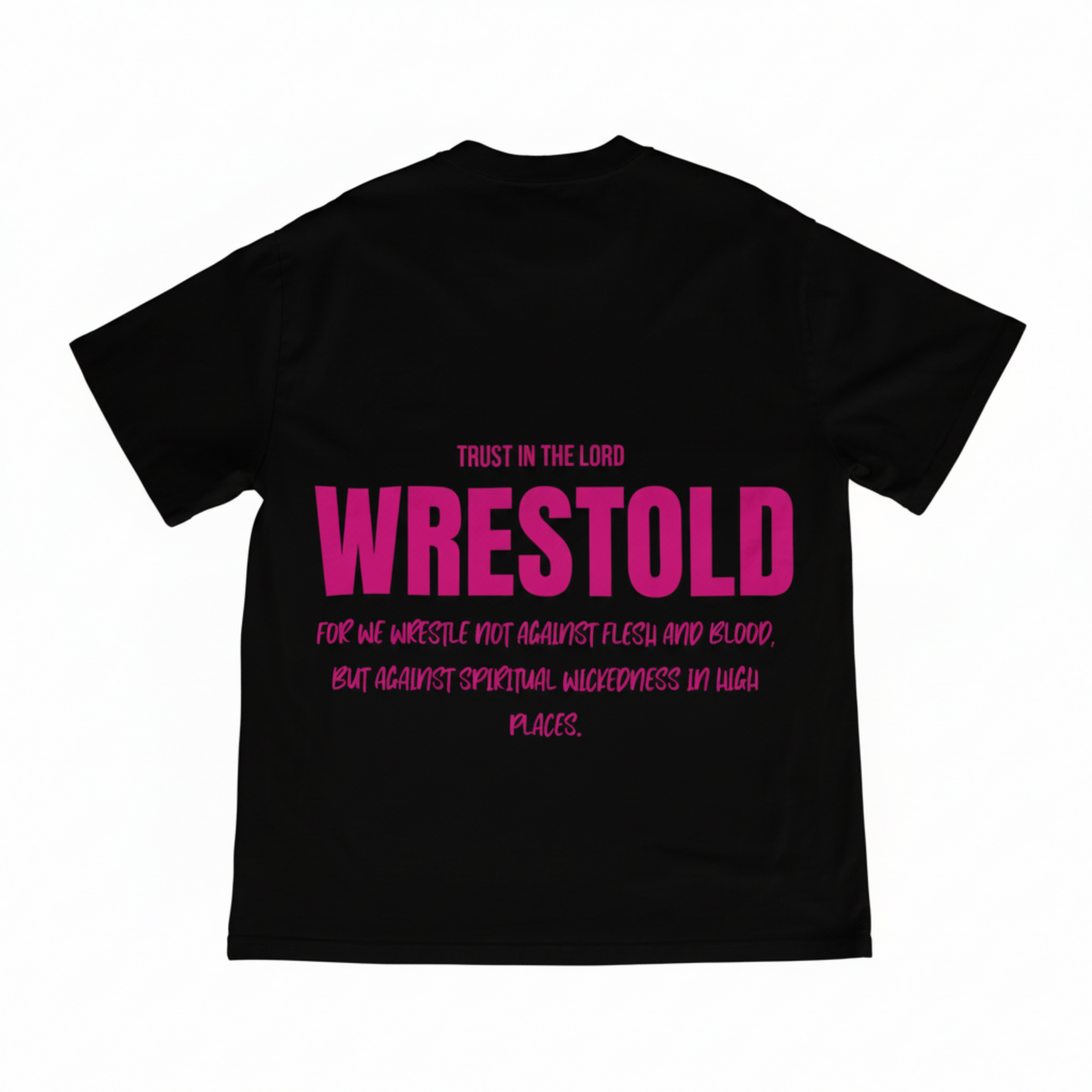 Ephesians 6:12 Black Tee