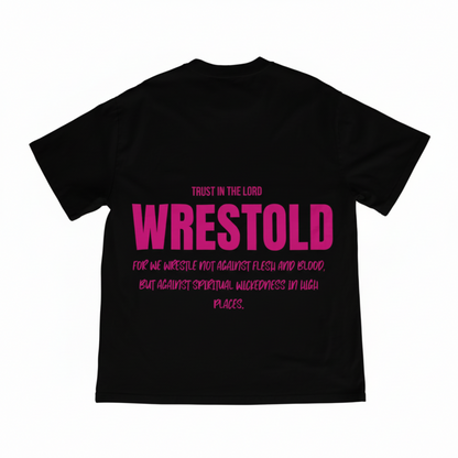 Ephesians 6:12 Black Tee