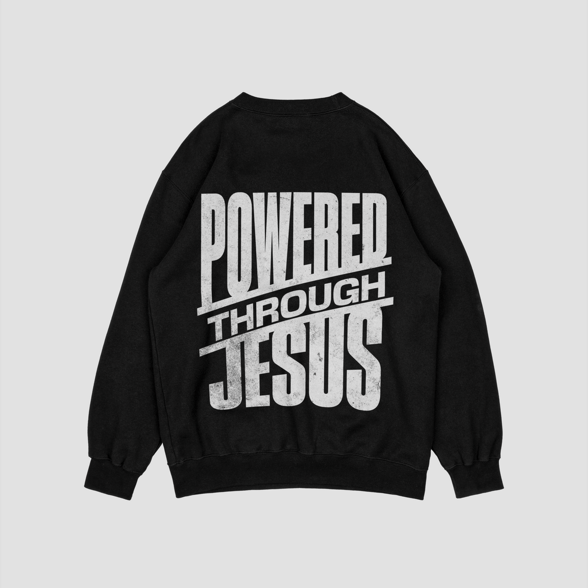 Strength Through Christ Black / White Sweatshirt