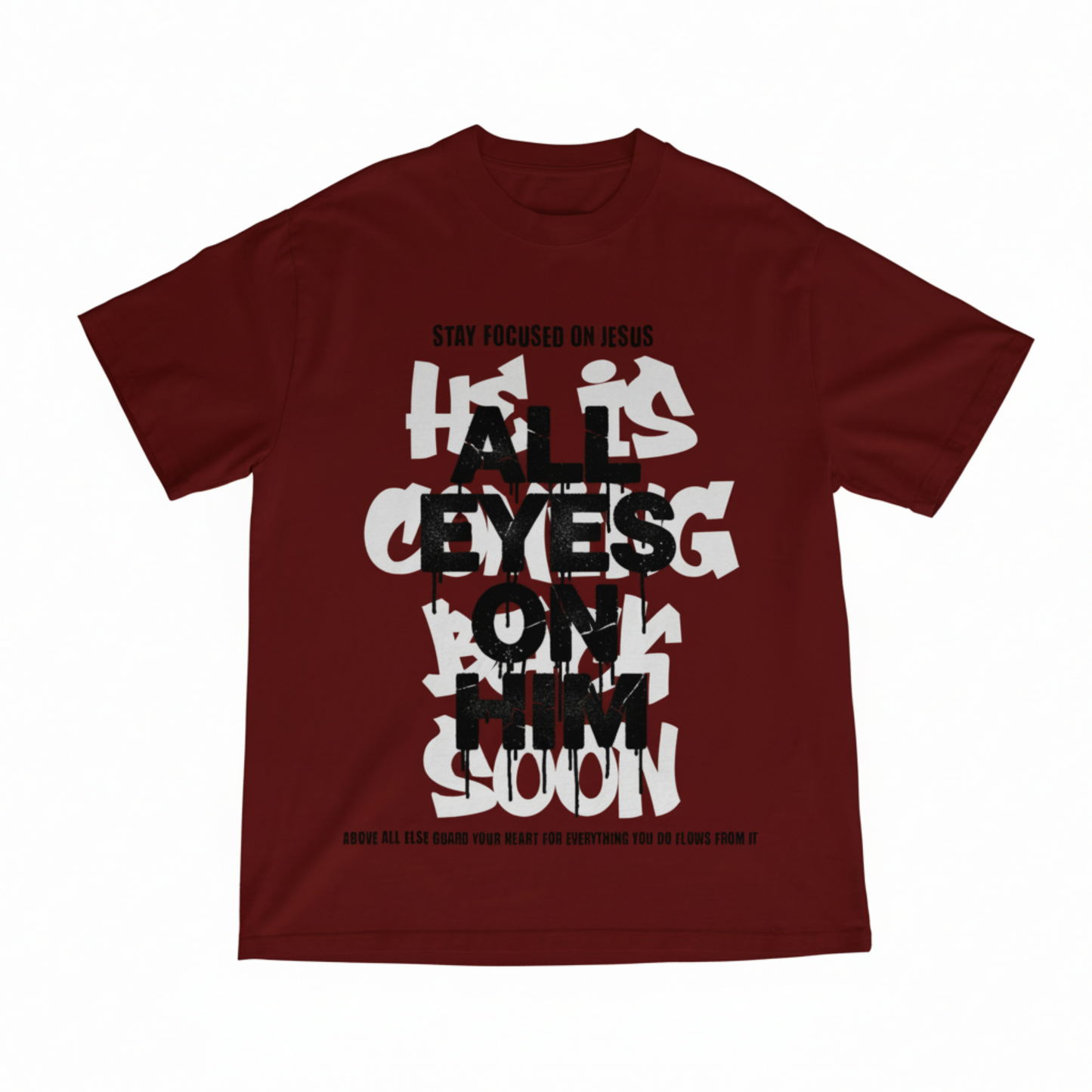 All Eyes On Him Red Tee