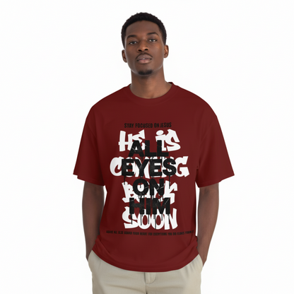 All Eyes On Him Red Tee