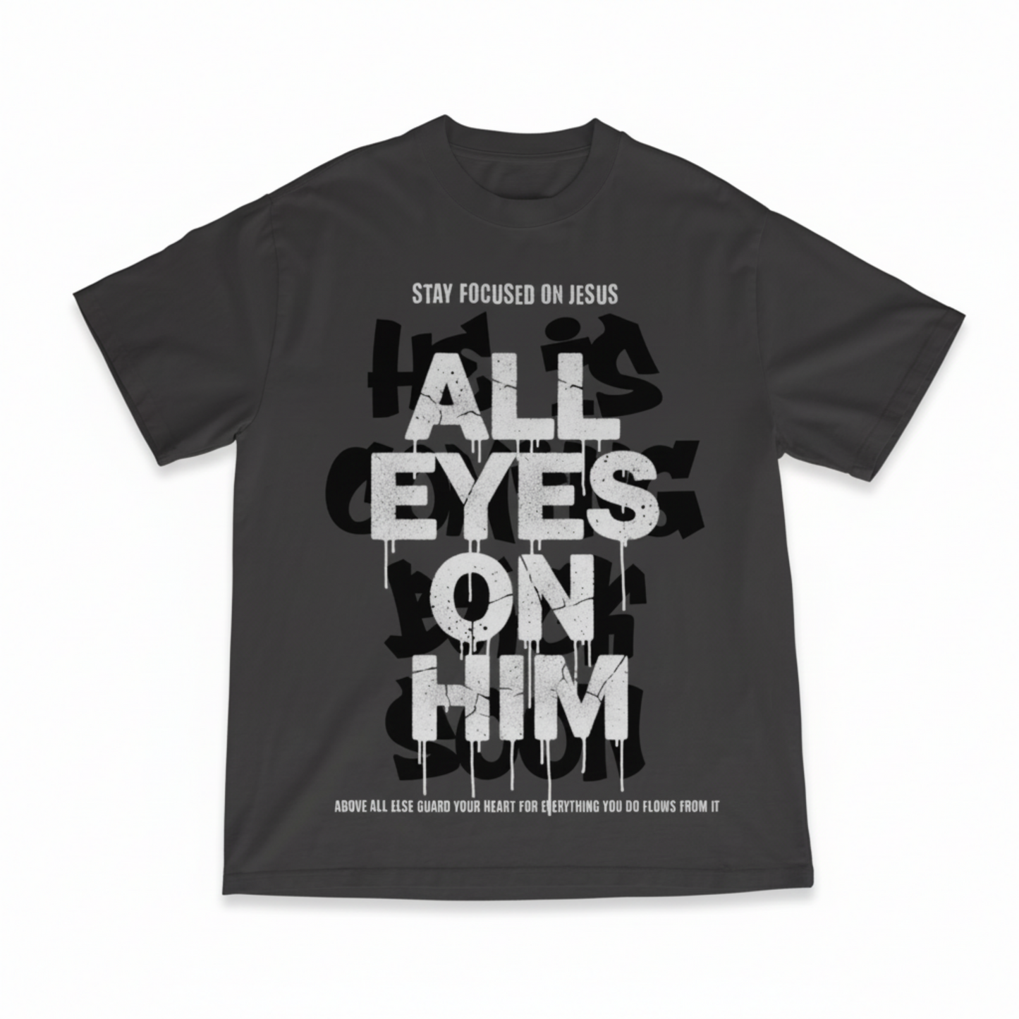 All Eyes On Him Grey T