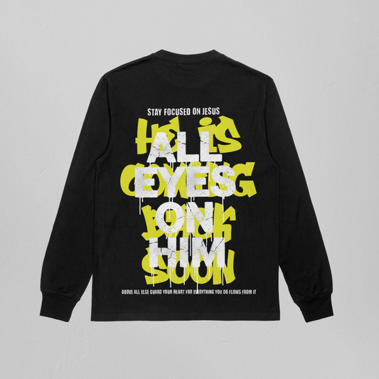 All Eyes On Him Black Sweatshirt
