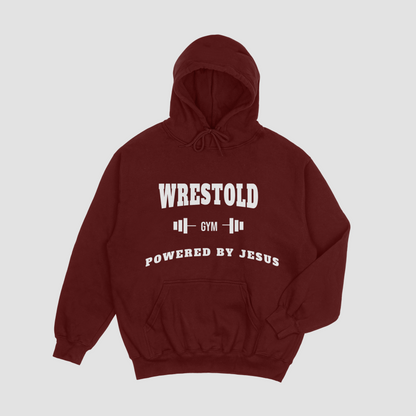 Powered by Jesus Burgundy Hoodie