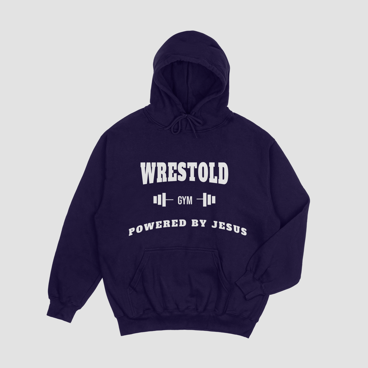 Powered by Jesus Blue Navy Hoodie