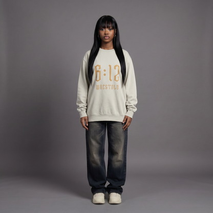 New Ephesians 6:12 Sand Sweatshirt