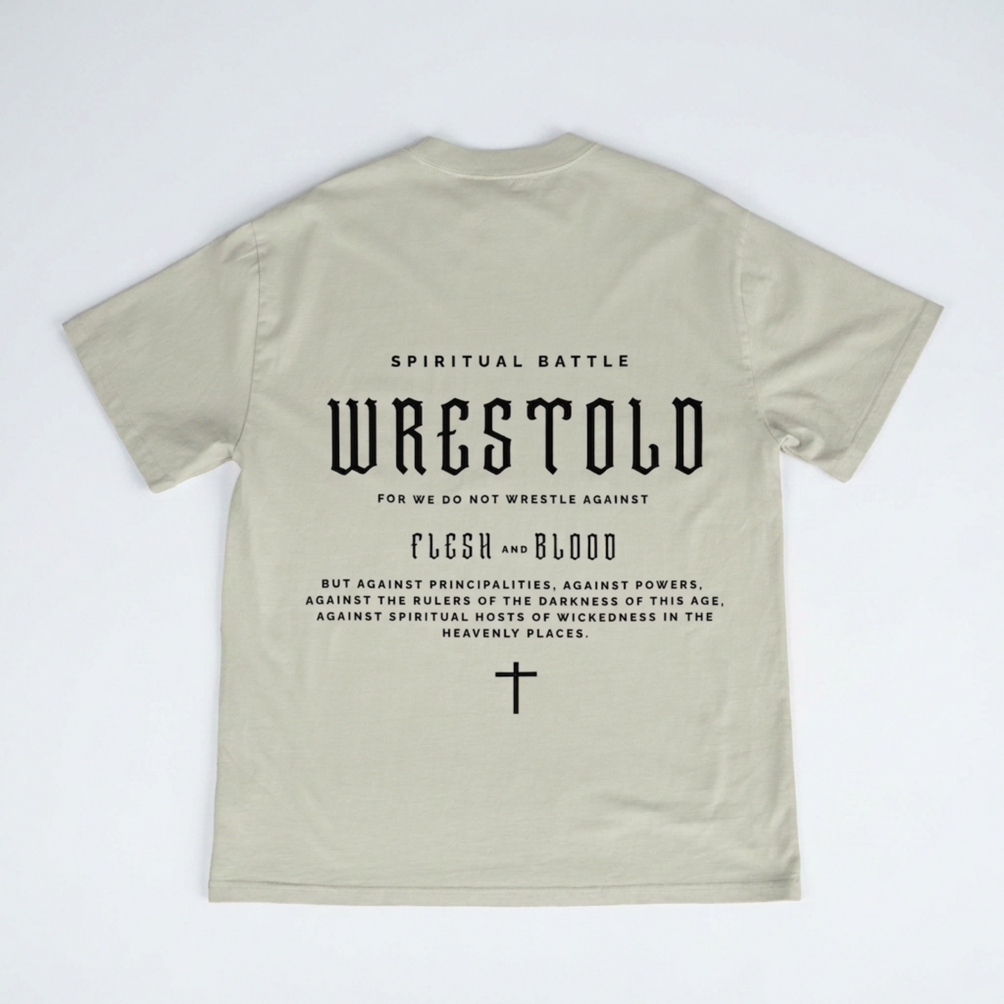 New Ephesians 6:12 Sand Tee
