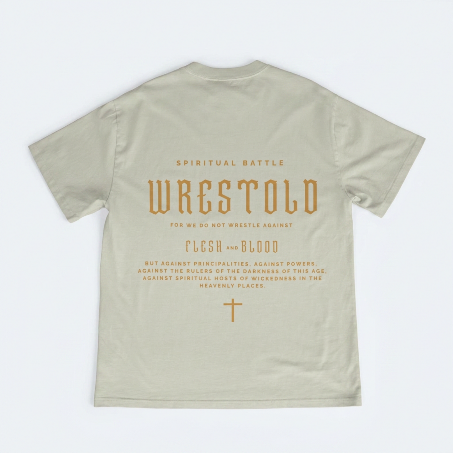 New Ephesians 6:12 Sand Tee