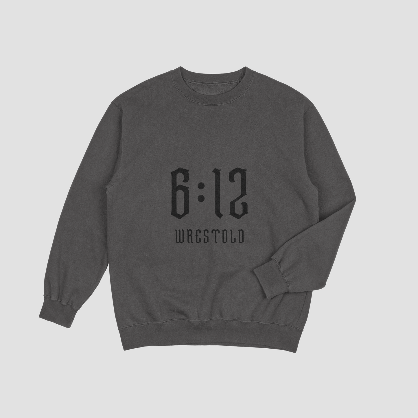 New Ephesians 6:12 Grey Sweatshirt