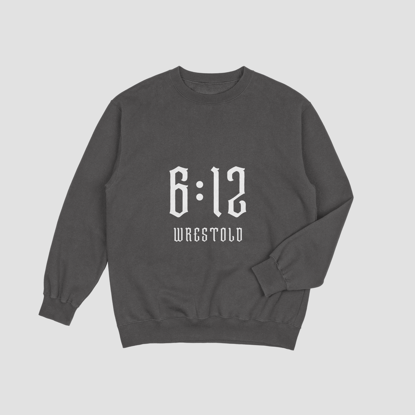 New Ephesians 6:12 Grey Sweatshirt