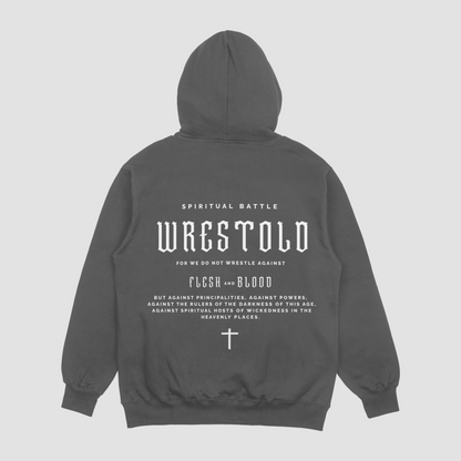 New Ephesians 6:12 Grey Hoodie