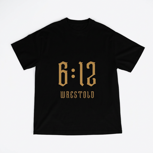 New Ephesians 6:12 Black Tee